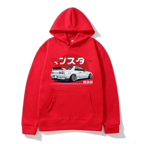 Become thew coolest person in the room with our new Initial D R32 Skyline Hoodie | Here at Everythinganimee we have the worlds best anime merch | Free Global Shipping