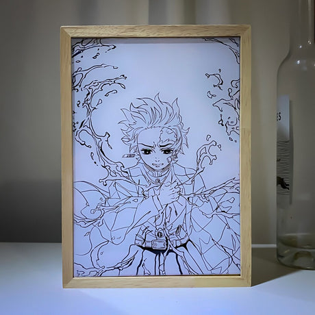This lightbox captures the magic of Tanjiro & Kyojuro. If you're looking for more Demon Slaye merch,we have it all! Check out our anime merch now—free shipping!