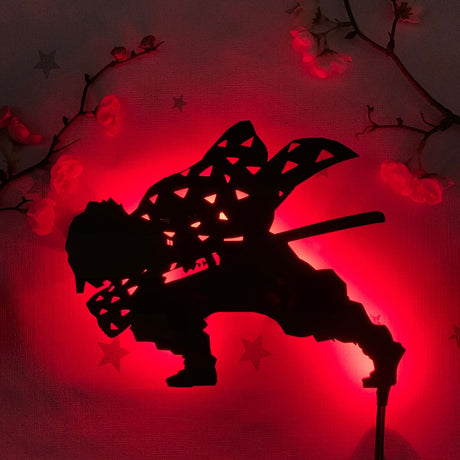 Demon Slayer Zenitsu Agatsuma Silhouette LED Wall Light