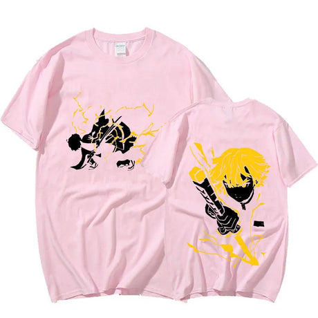 This shirt captures the magic of Zenitsu. If you're looking for more Demon Slayer merch, we have it all! Check out our anime merch now—free shipping!