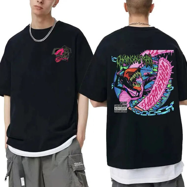 This shirt embodies the spirit of adventure in the world of Chainsaw Man. If you are looking for more Chainsaw Man, We have it all!| Check out all our Anime Merch now!