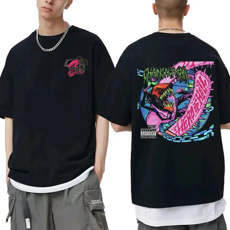 This shirt embodies the spirit of adventure in the world of Chainsaw Man. If you are looking for more Chainsaw Man, We have it all!| Check out all our Anime Merch now!