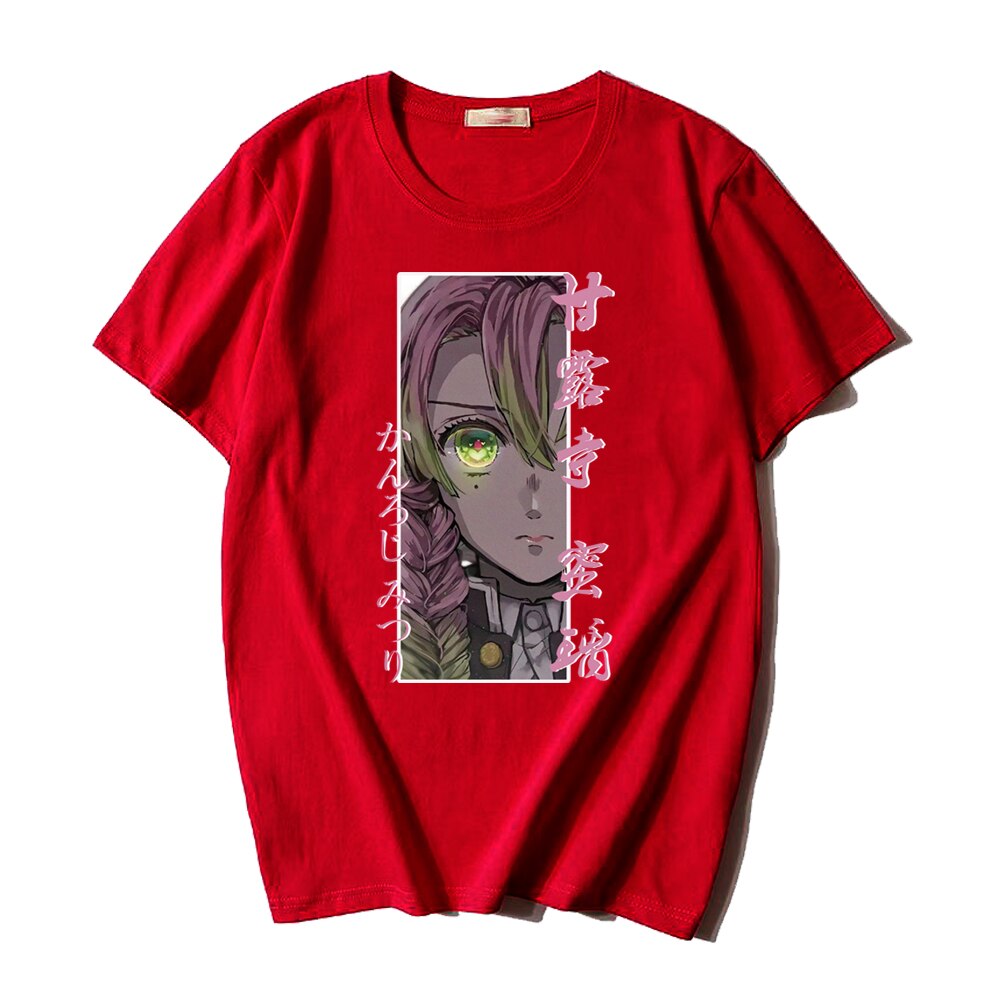 This tee captures the magic of Mitsuri Kanroji. If you're looking for more Demon Slayer merch, we have it all! Check out our anime merch now—free shipping!