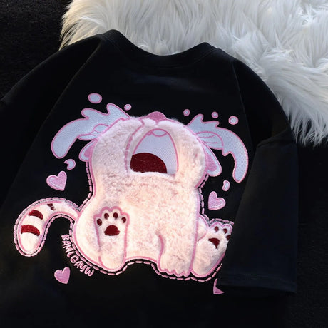 Dive into a world where cute meets comfort with our Kitten Plush T-shirt. If you are looking for more Kitten Anime Merch, We have it all!| Check out all our Anime Merch now!