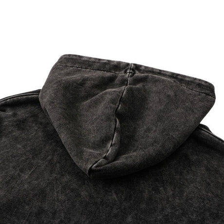 Dragon Ball Z Washed Black Streetwear Cotton Vintage Hoodie
