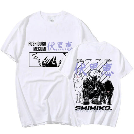 This shirt captures the magic of Fushiguro. If you're looking for more Jujutsu Kaisen merch, we have it all! Check out our anime merch now—free shipping!