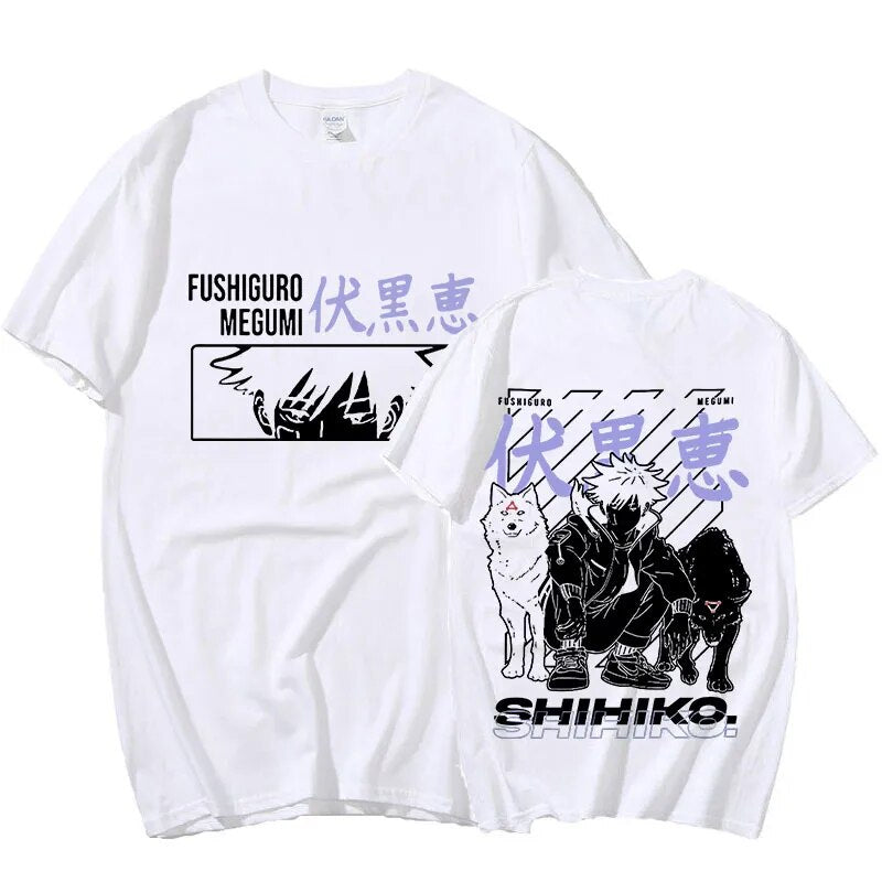 This shirt captures the magic of Fushiguro. If you're looking for more Jujutsu Kaisen merch, we have it all! Check out our anime merch now—free shipping!
