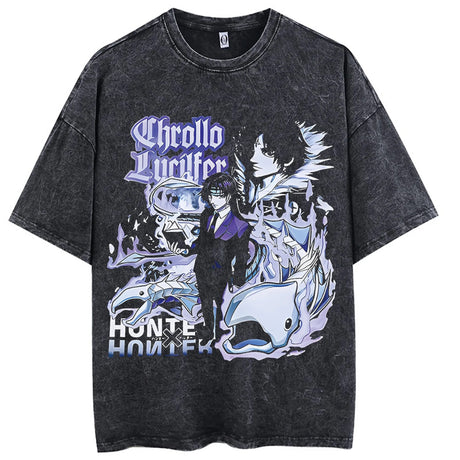 This shirt captures the magic of Hunter x Hunter. If you're looking for more Hunter x Hunter merch, we have it all! Check out our anime merch now—free shipping!