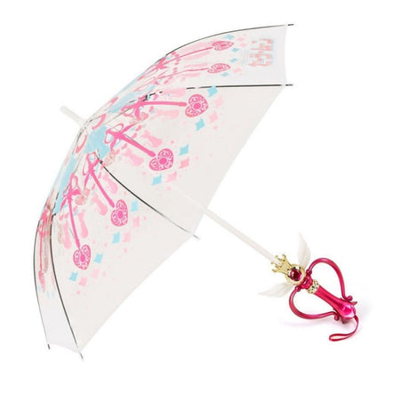 Anime Magic Stick Moonlight Umbrella Second Generation Clear LED Light Transparent Umbrella Costume Cosplay Show Props Girl Gift, everythinganimee