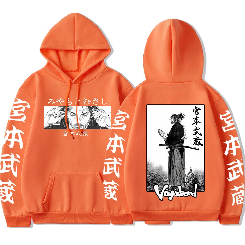 This hoodie captures the magic of Miyamoto Musashi. If you're looking for more Vagabond merch, we have it all! Check out our anime merch now—free shipping!