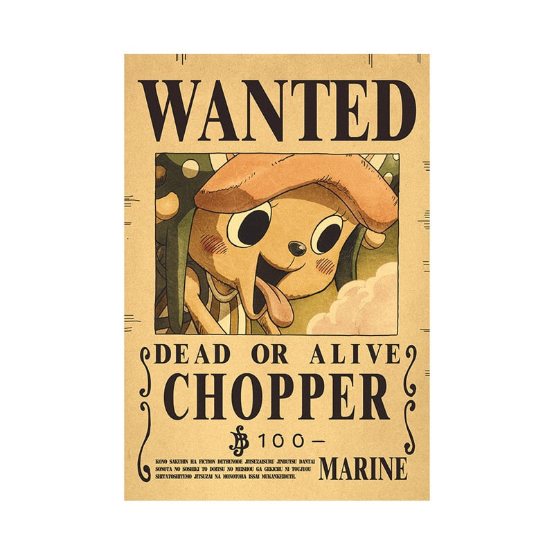 One Piece Bounty Wanted Posters