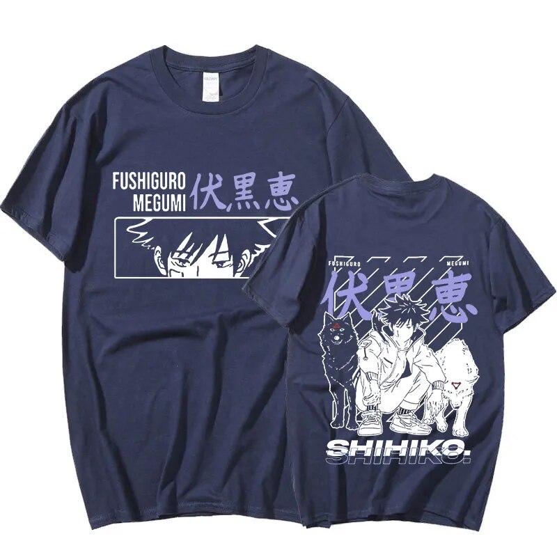 This shirt captures the magic of Fushiguro. If you're looking for more Jujutsu Kaisen merch, we have it all! Check out our anime merch now—free shipping!