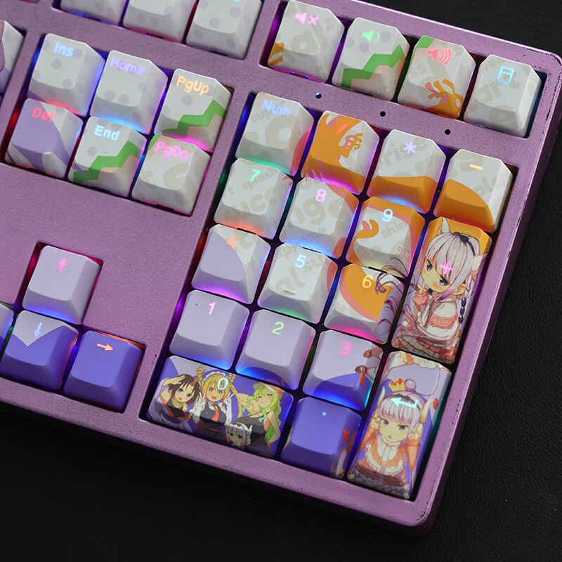 Cute Miss Kobayashi's Dragon Maid Keycaps