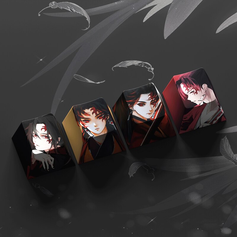 4-Piece Demon Slayer Keycaps Set