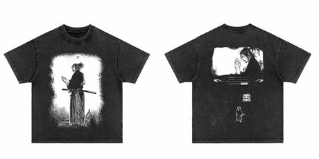 Here at Everythinganimee we have only the best anime merch! Free Global Shipping.
Embrace the spirit of the legendary samurai with this Miyamoto Musashi acid-washed shirt, designed for the true fans of Japanese culture and history.