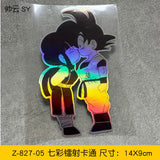 Colorful Reflective Anime Car Stickers