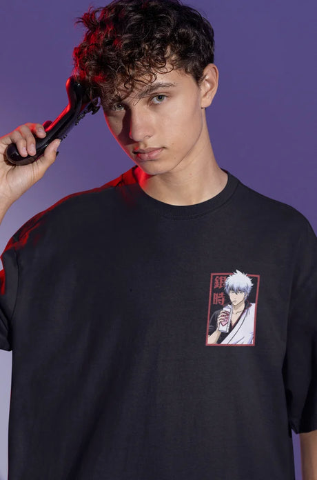Immerse yourself in this striking Gintoki Sakata Tee, perfect for anime fans. Looking for more Gintama merch? Explore our full collection of anime merch now!