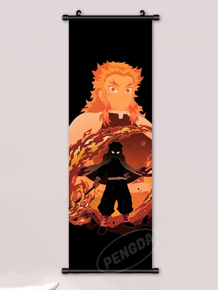 This canvas captures the magic of Demon Slayer. If you're looking for more Demon Slayer merch, we have it all! Check out our anime merch now—free shipping!