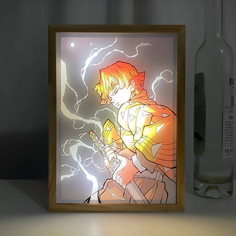 Demon Slayer Zenitsu Agatsuma LED Photo Frame Lamp