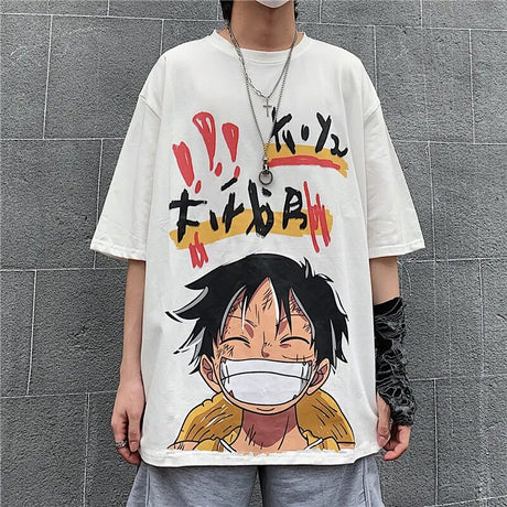This tee captures the magic of Monkey D. Luffy. If you're looking for more One Piece merch, we have it all! Check out our anime merch now—free shipping!