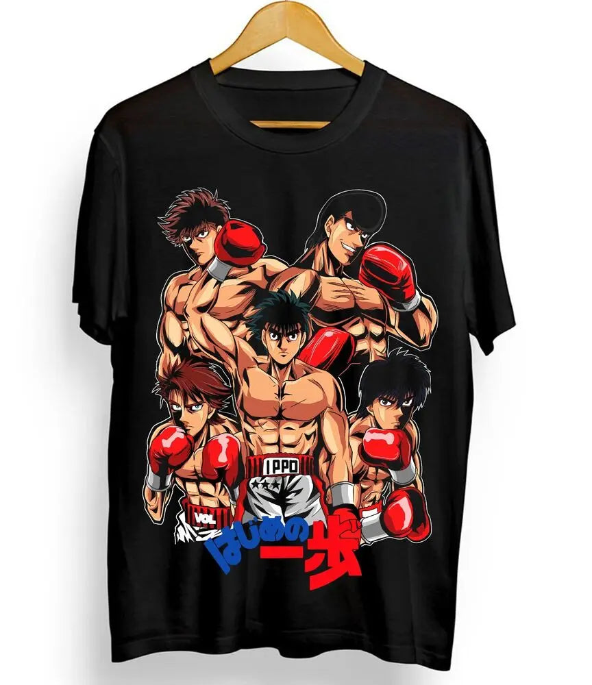 This tee captures the magic of Hajime No Ippo. If you're looking for more Hajime No Ippo merch, we have it all! Check out our anime merch now—free shipping!