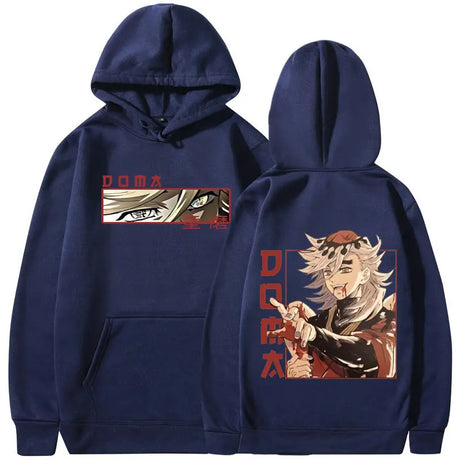 Get yourself ready for the new season of Demon slayer with our Demon Slayer Doma 100% Cotton Hoodie | Here at Everythinganimee we have the worlds best anime merch | Free Global Shipping