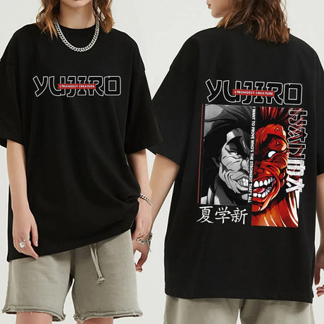 This t-shirt is designed for fans who embrace strength and determination. | If you are looking for more Baki the Grappler Merch, We have it all!| Check out all our Anime Merch now!