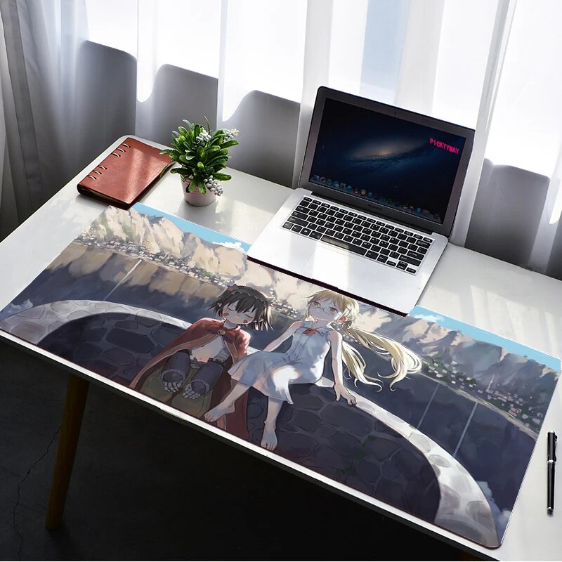 This mousepad captures the magic of Made in Abyss. If you're looking for more Made in Abyss merch, we have it all! Check out our anime merch now—free shipping!