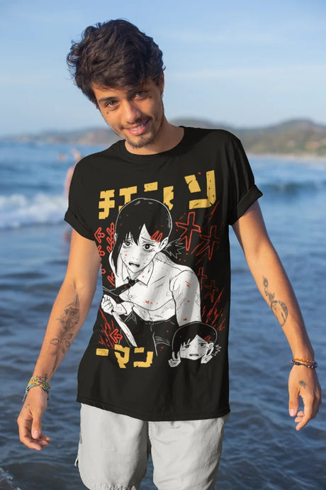 Here at Everythinganimee we only have the best shirts in the world! Unleash your inner cuteness with the Makima Tee, featuring an iconic, vibrant design from Chainsaw Man that anime fans will instantly recognize.