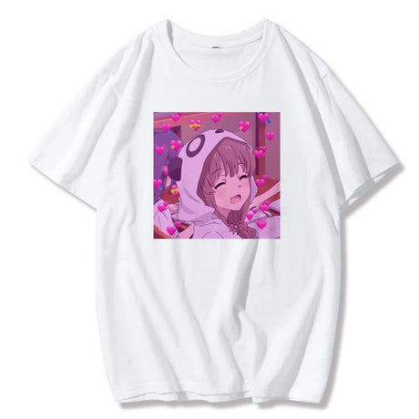 This tee adorned with a unique anime girl character print, rendered in charming kawaii art style. If you are looking for more Anime Merch, We have it all! | Check out all our Anime Merch now!