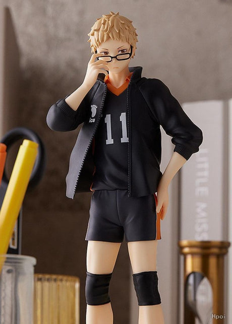 This figurine captures the magic of Kei Tsukishima. If you're looking for more Haikyuu!! merch, we have it all! Check out our anime merch now—free shipping!
