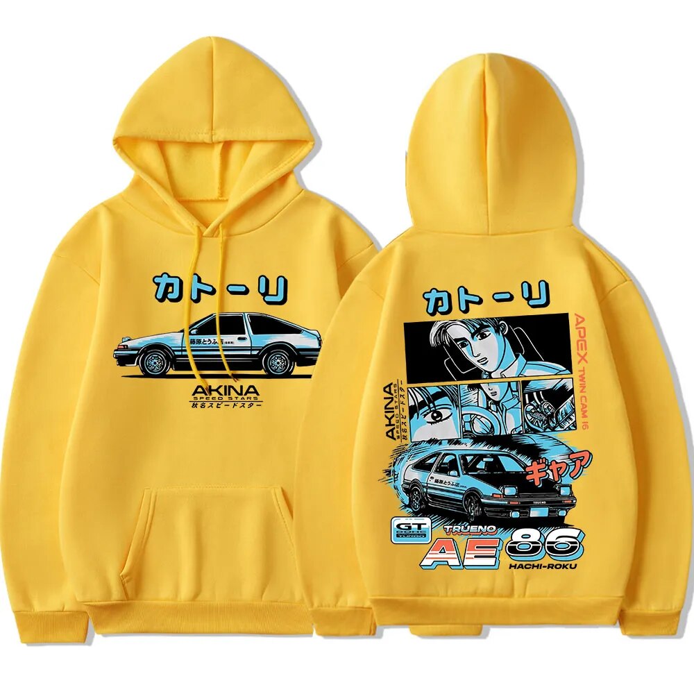 Get your drift on with our Initial D Hachiroku Takumi Hoodie | | If you are looking for more Initial D Merch, We have it all! | Check out all our Anime Merch now!