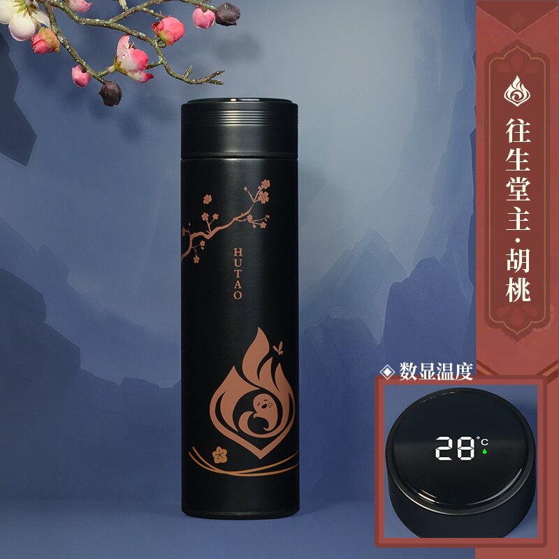 Genshin Impact LED Temperature Display Thermos Cups