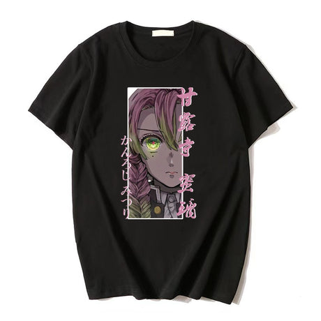 This tee captures the magic of Mitsuri Kanroji. If you're looking for more Demon Slayer merch, we have it all! Check out our anime merch now—free shipping!