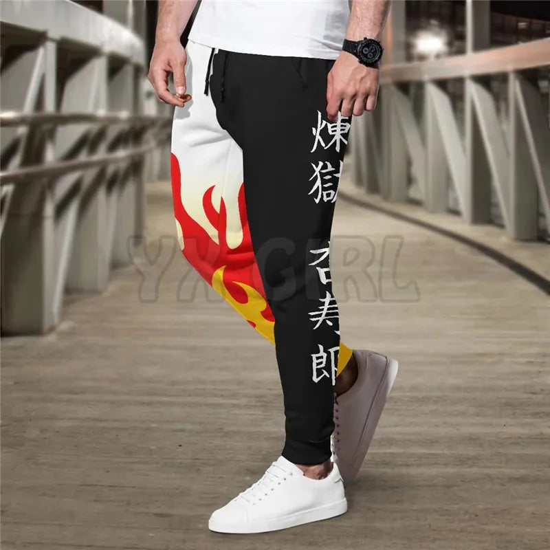 DemonStride - Sports Pants: Unleash the Slayer Within!