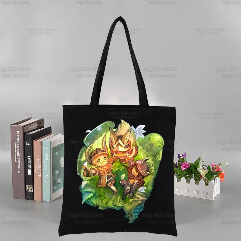 This canvas bag is a labor of love, to capture the love of your anime characters. If you are looking for more Made In Abyss Merch,We have it all! Check out all our Anime Merch now!
