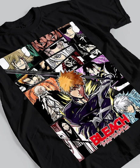This tee captures the magic of Battle Montage. If you're looking for more Battle merch, we have it all! Check out our anime merch now—free shipping!