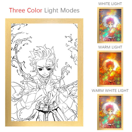 This lightbox captures the magic of Tanjiro & Kyojuro. If you're looking for more Demon Slaye merch,we have it all! Check out our anime merch now—free shipping!