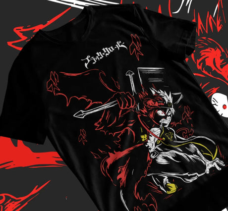 This tee captures the magic of Asta. If you're looking for more Black Clover merch, we have it all! Check out our anime merch now—free shipping!