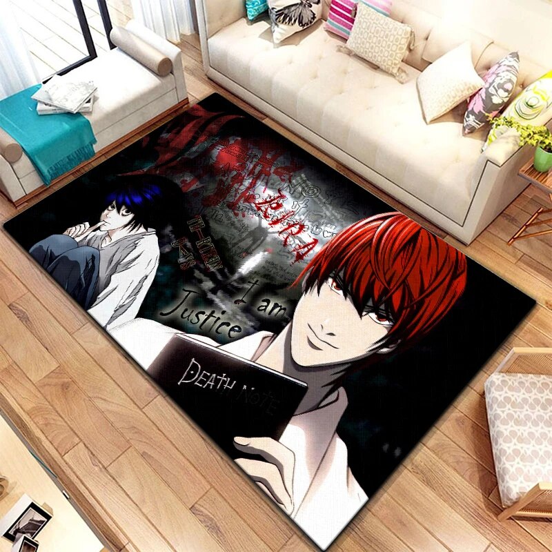 Upgrade & Customize you favorite space with out new Death Note characters Carpet| If you are looking for more Death Note Merch, We have it all! | Check out all our Anime Merch now!