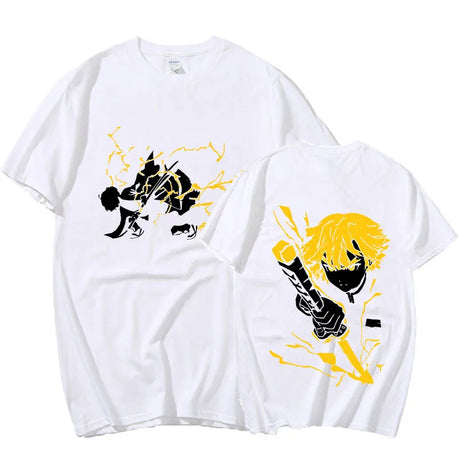 This shirt captures the magic of Zenitsu. If you're looking for more Demon Slayer merch, we have it all! Check out our anime merch now—free shipping!