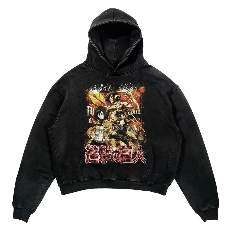 This hoodie carries the fierce spirit of the anime's beloved characters. | If you are looking for more Attack of Titan Merch, We have it all! | Check out all our Anime Merch now!