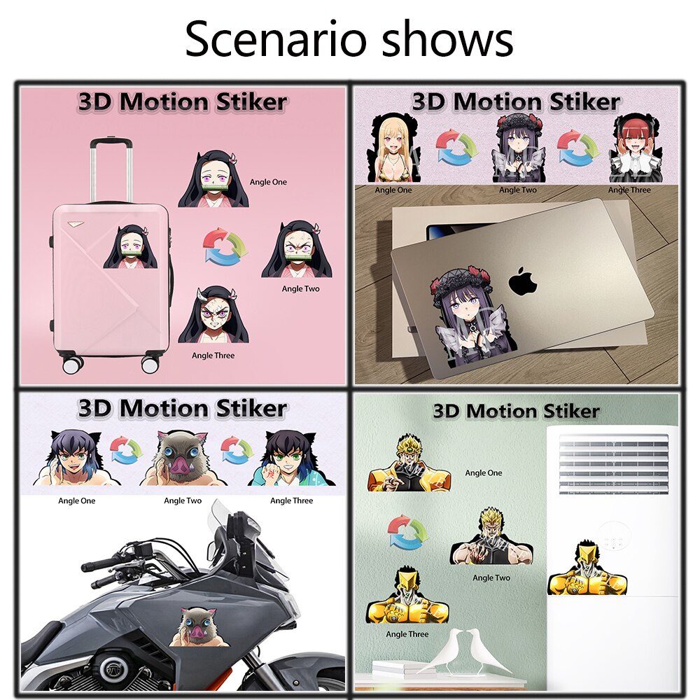 Nakano Miku 3D Motion Sticker – Anime Holographic Effect