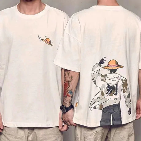 This tee captures the magic of Monkey D. Luffy. If you're looking for more One Piece merch, we have it all! Check out our anime merch now—free shipping!
