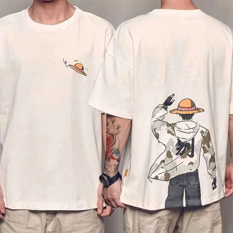 This tee captures the magic of Monkey D. Luffy. If you're looking for more One Piece merch, we have it all! Check out our anime merch now—free shipping!