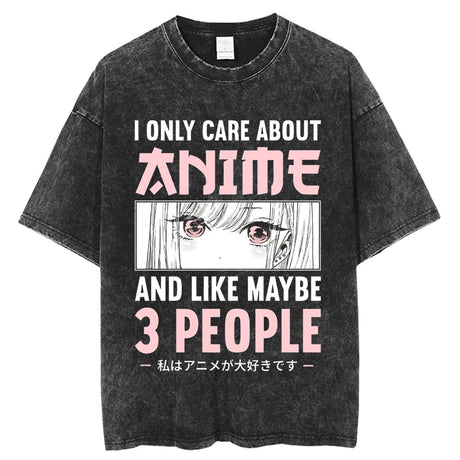 Anime My Dress Up Darling Harajuku T Shirt Men Hip Hop Vintage Washed 100% Cotton Streetwear Short Sleeve Graphic Unisex T-Shirt, everythinganimee