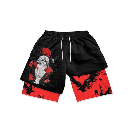 Featuring Itachi's Sharingan and crows, these shorts reflect his formidable mystique. | If you are looking for more Naruto Merch, We have it all! | Check out all our Anime Merch now.