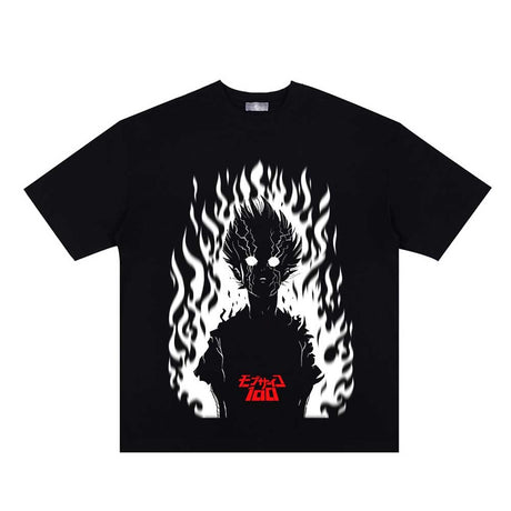 This tees captures the magic of Shigeo. If you're looking for more Mob Psycho 100 merch, we have it all! Check out our anime merch now—free shipping!