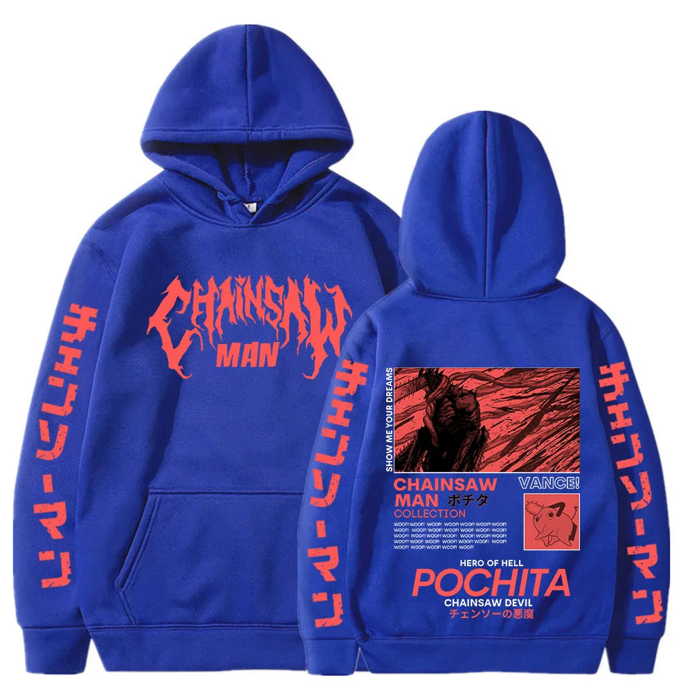 Stay warm in style and let the devil within you shine show off your new hoodie| If you are looking for more Chainsaw Man Merch, We have it all!| Check out all our Anime Merch now!