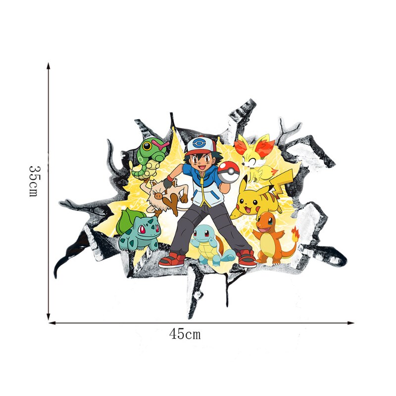 Pokemon 3D Wall Stickers